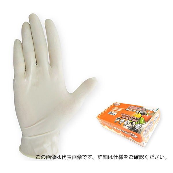 ジェイワークスプランニング 天然ゴム極うす手袋 粉なし L 100枚入 JCM-062-100P 1箱（ご注文単位10箱）【直送品】