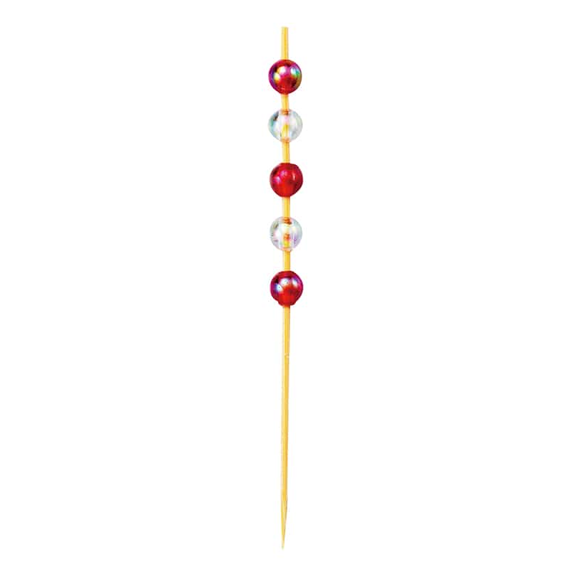 神堂 餅花ビーズピックス 7cm　50本/袋（ご注文単位1袋）【直送品】