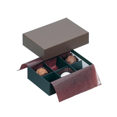 cotta トリュフケース 茶/黒 6仕切 4421 1個(ご注文単位10個)【直送品】