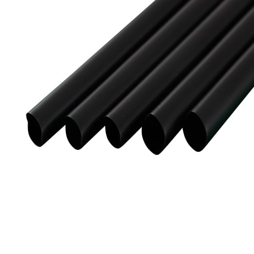 シバセ工業 ストレートストロー 包装なし 10×19 639黒 1箱(ご注文単位1箱)【直送品】