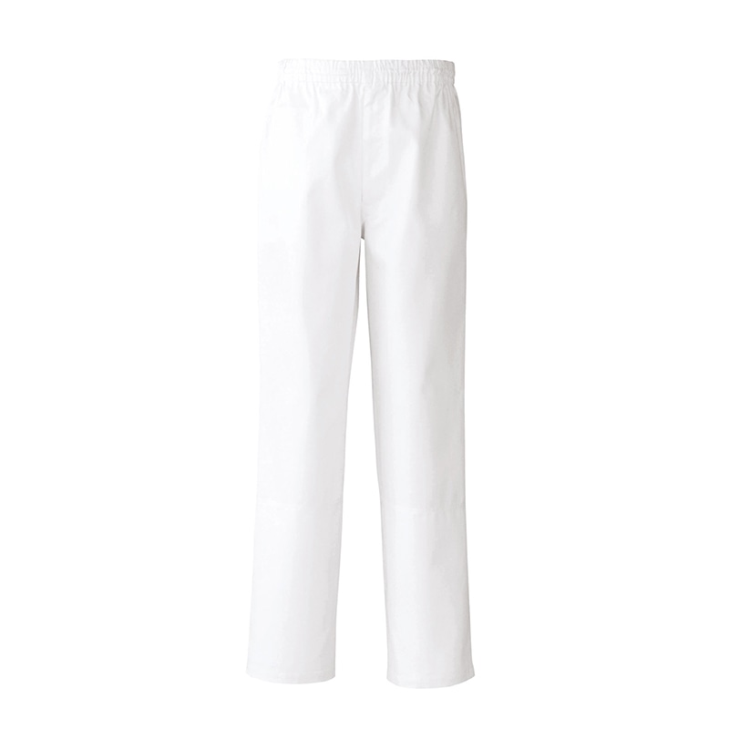 セブンユニフォーム パンツ 総ゴム・紐入 裾アンダーカバー付 男性用 4L ホワイト AL0453-8 1枚(ご注文単位1枚)【直送品】