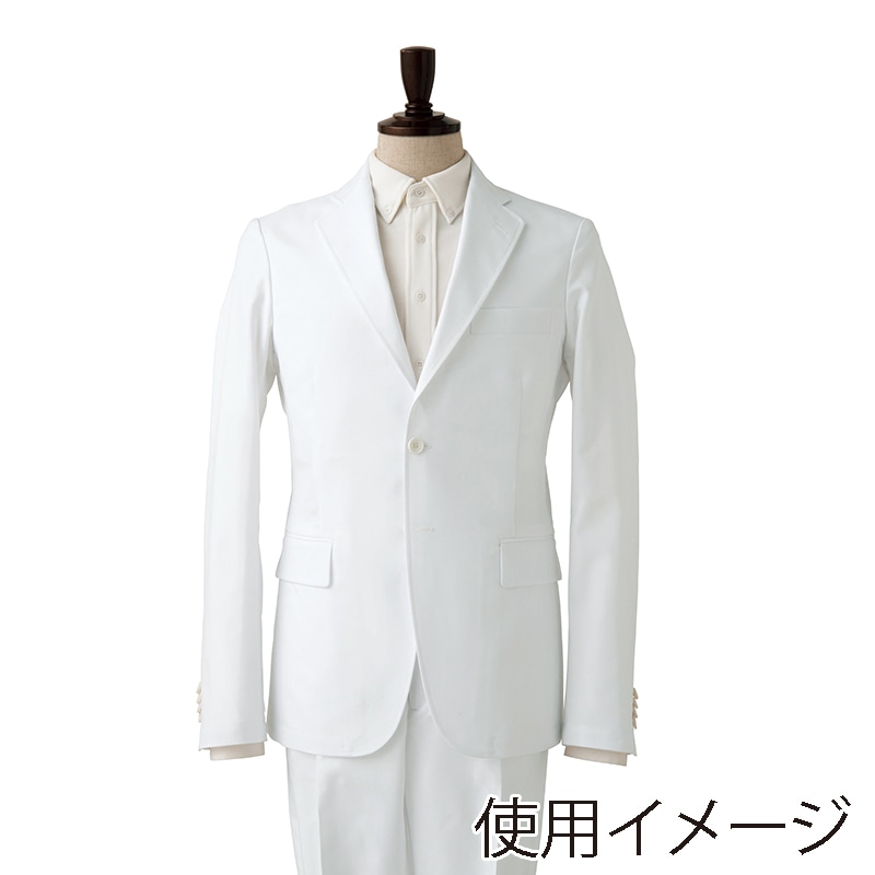 セブンユニフォーム ジャケット 男性用 LL ホワイト DD2764-0 1枚(ご注文単位1枚)【直送品】