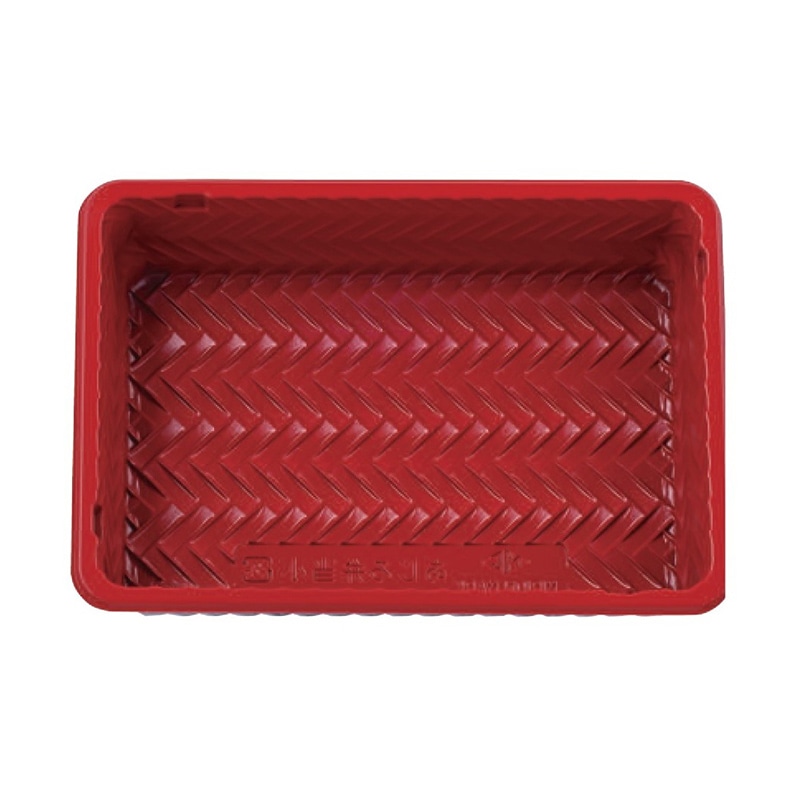 タカギ産業 弁当容器 アジロ弁当 本体 小 赤黒 50枚/袋(ご注文単位12袋)【直送品】