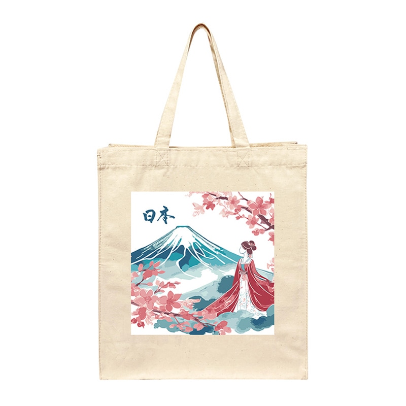 エスパック コットンバッグ 日本文化2 1枚(ご注文単位5枚)【直送品】