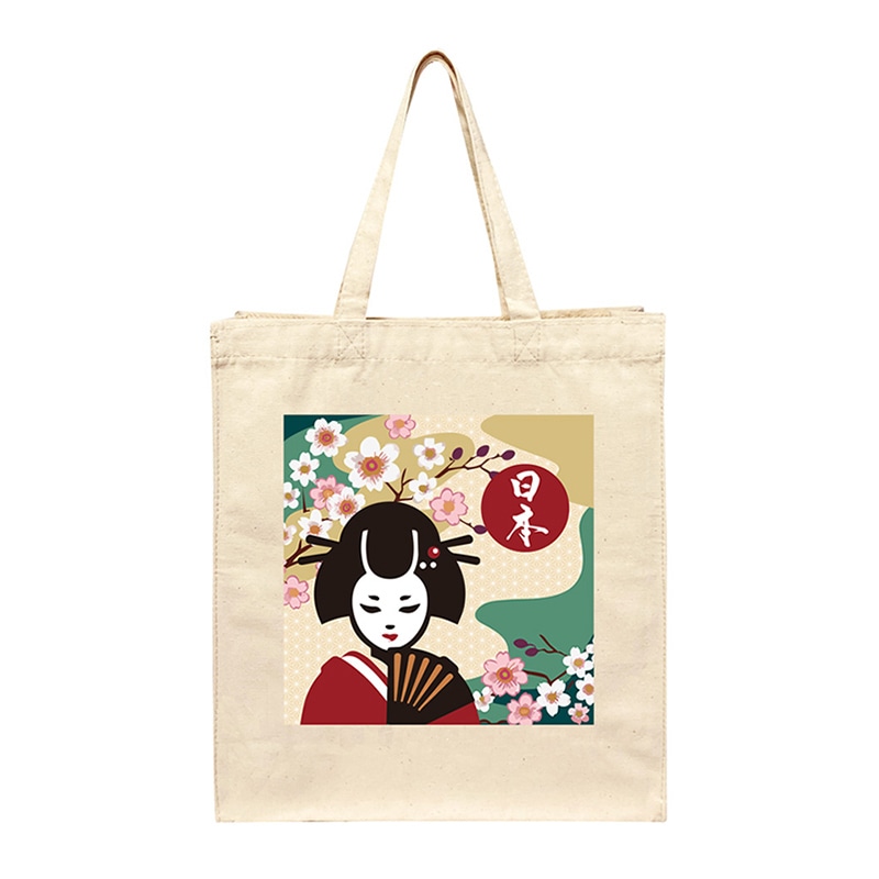 エスパック コットンバッグ 日本文化3 1枚(ご注文単位5枚)【直送品】