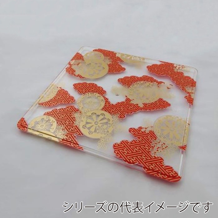 ニシキ 重箱容器 飛鳥 角型 フタ 9寸 フタ 御所車 5枚/袋（ご注文単位4袋）【直送品】