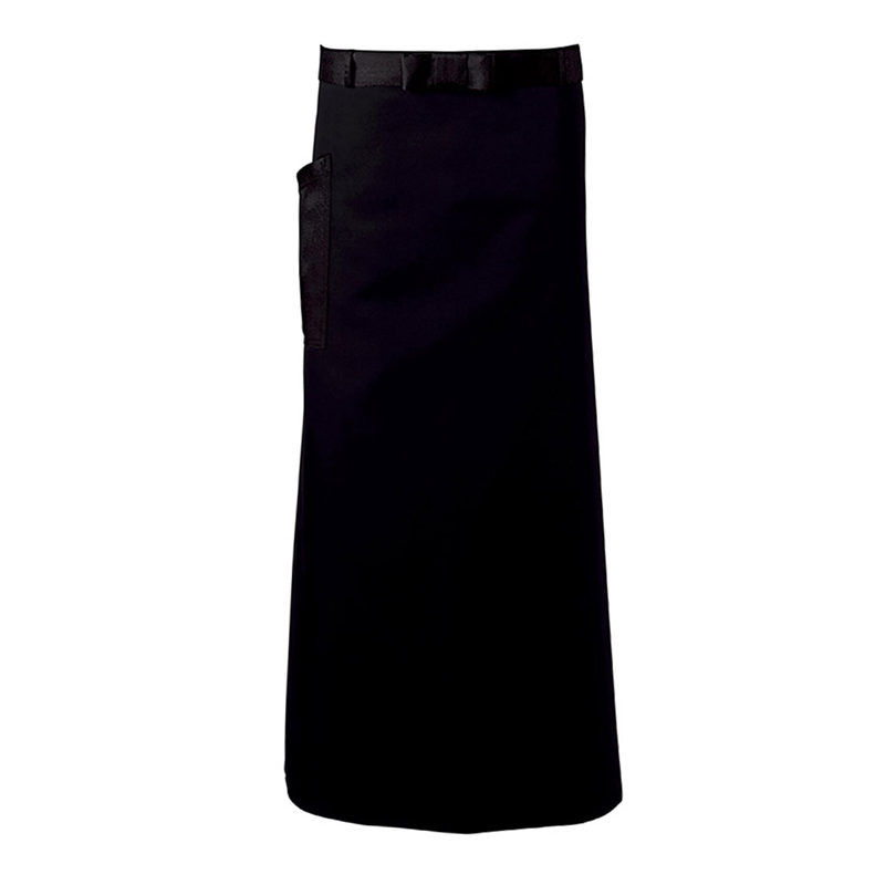 サーヴォ 男女兼用 エプロン ロング丈 F ブラック CA1639 1枚（ご注文単位1枚）【直送品】