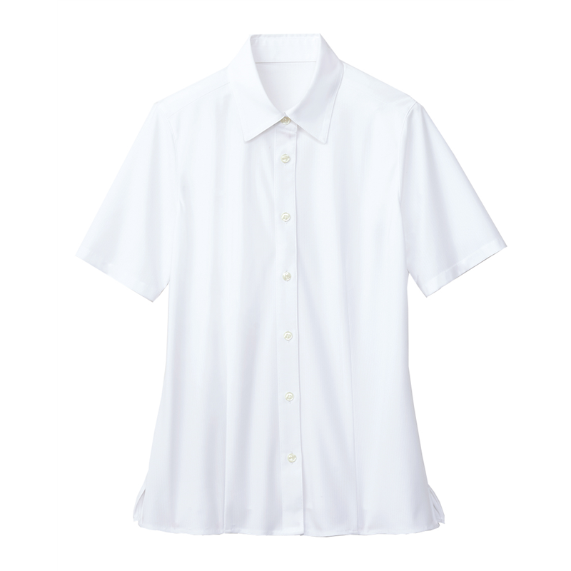 サーヴォ レディース ブラウス 半袖 13号 白系 GBSL-2210-A6 1枚(ご注文単位1枚)【直送品】