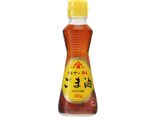 かどや製油 かどやの純正ごま油 200g 常温 1個※軽（ご注文単位1個）※注文上限数12まで【直送品】
