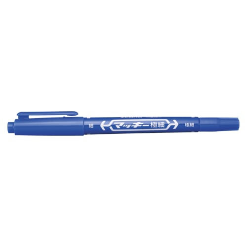 ゼブラ 油性マーカー　マッキー極細 MO-120-MC-BL 青 1本（ご注文単位10本）【直送品】