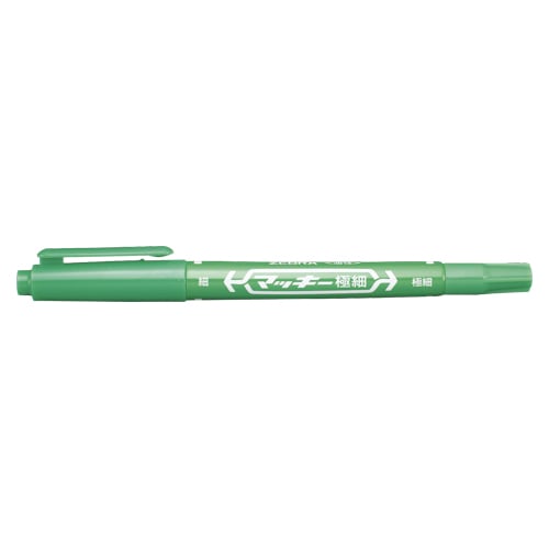 ゼブラ 油性マーカー　マッキー極細 MO-120-MC-G 緑 1本（ご注文単位10本）【直送品】