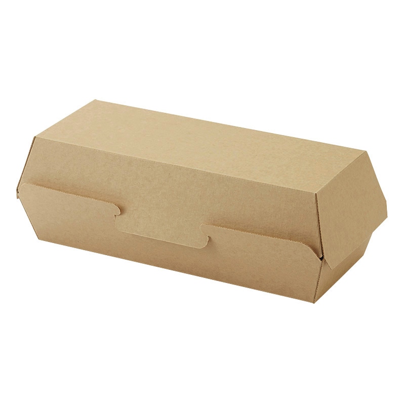 HEIKO 食品箱 NF(ノンフッ素)ネオクラフト ホットドッグボックス M 20枚/袋