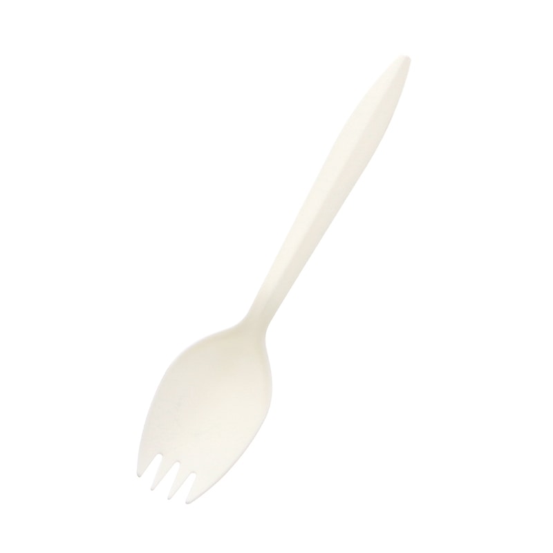 SWAN 惣菜用フォークスプーン バイオ入 140mm 単袋 100本/袋
