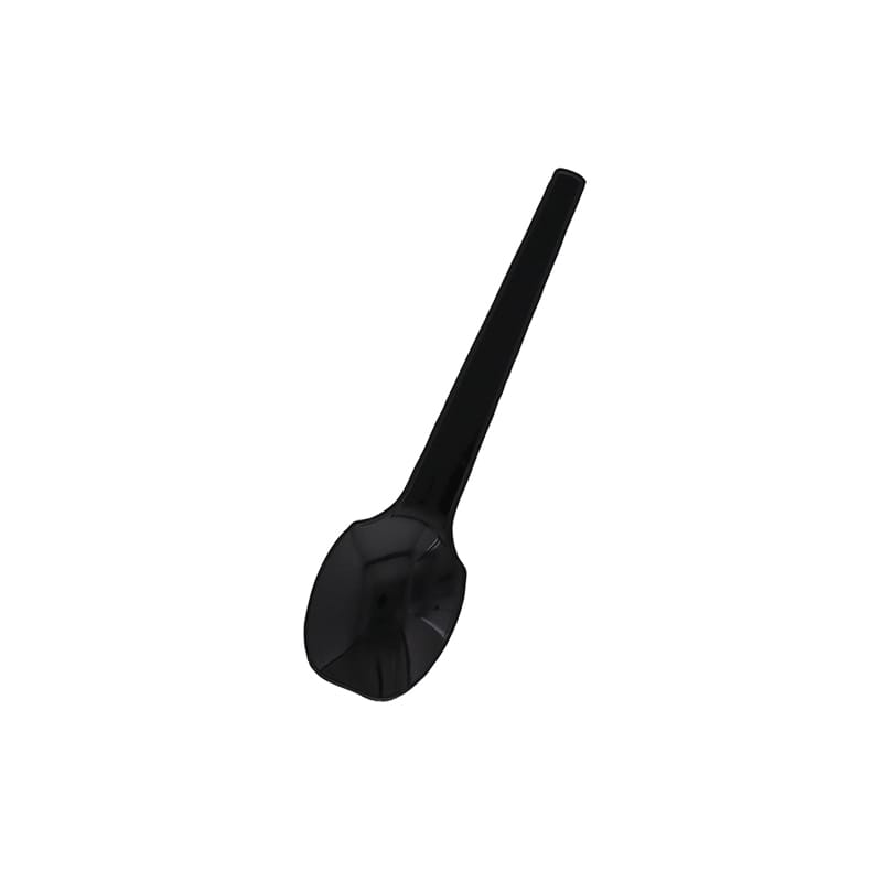 HEIKO プラスチックスプーン 10cm バラ 黒 100本/袋