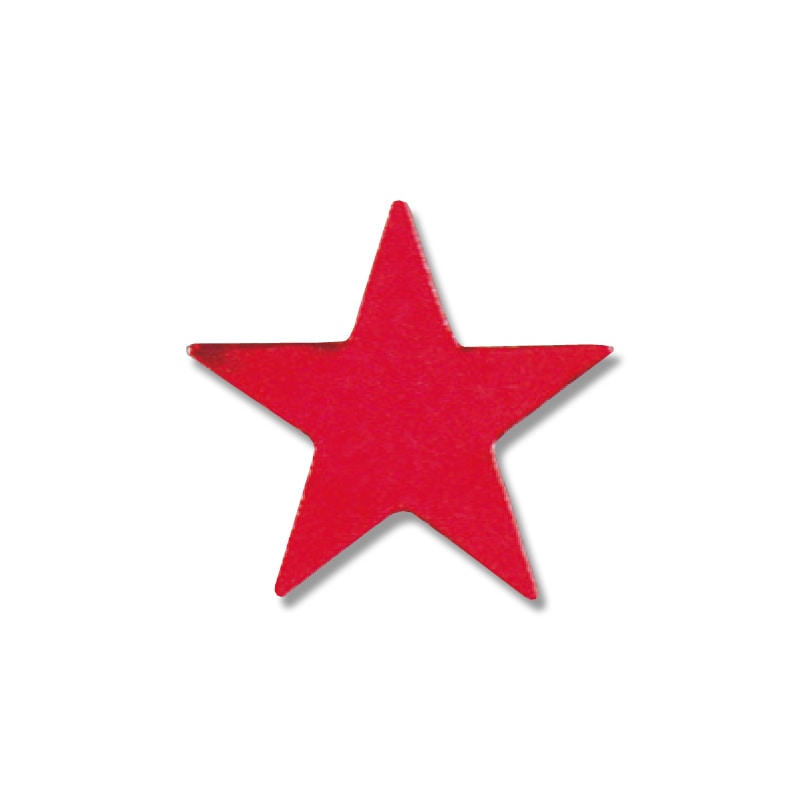 HEIKO タックラベル(シール) No.285 星 赤 12×13mm 45片/束