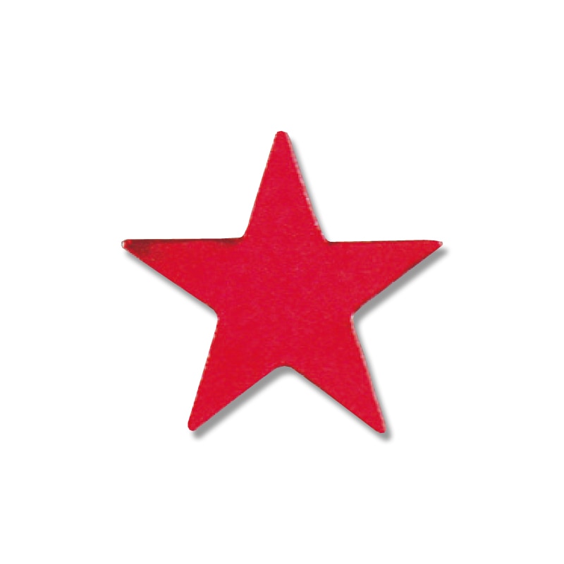 HEIKO タックラベル(シール) No.290 星 赤 17×18mm 28片/束
