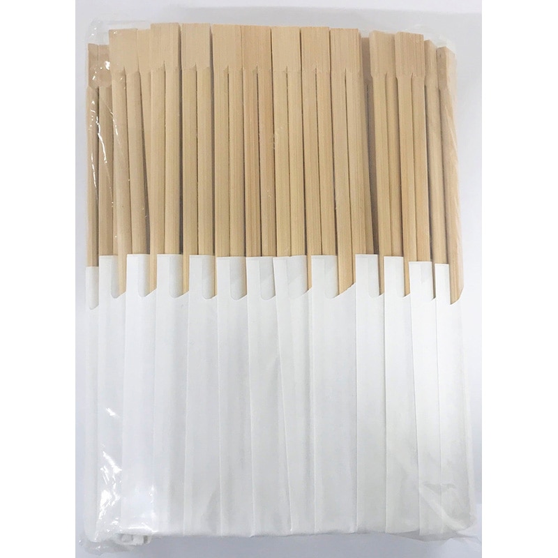 やなぎプロダクツ 割箸　竹双生箸　箸袋入　無地袴 24cm　100膳 P-383 1袋（ご注文単位30袋）【直送品】