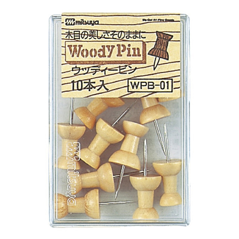 ミツヤ ウッディーピン ボンゴ WPB-01 1個(ご注文単位20個)【直送品】