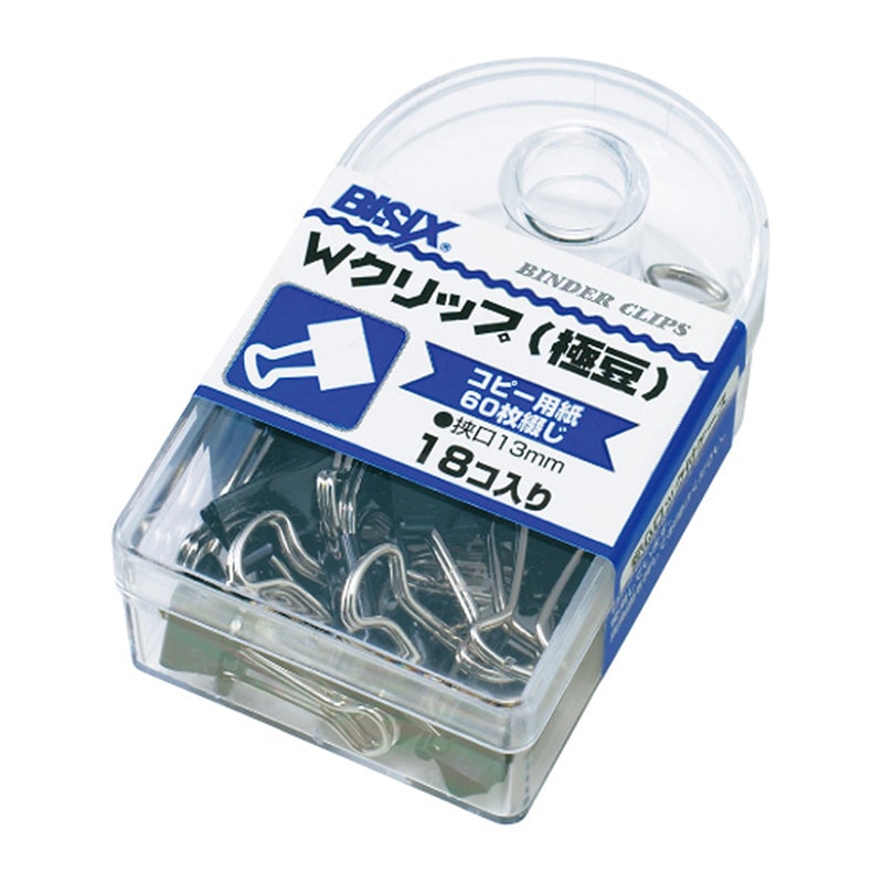 ミツヤ Wクリップ 極豆 18個箱入 BX1-71-130 1個（ご注文単位5個）【直送品】