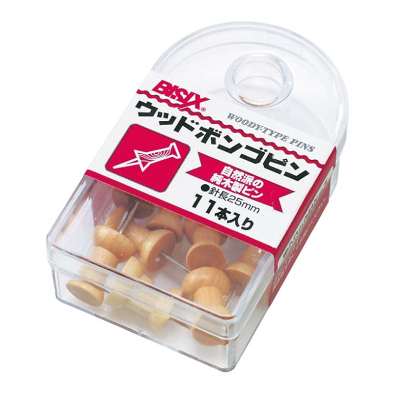 ミツヤ ウッドボンゴピン 11本箱入 BX1-3-WD 1個(ご注文単位5個)【直送品】