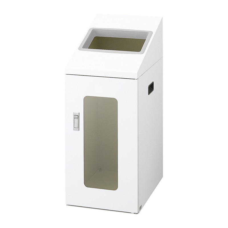 山崎産業 リサイクルボックス 50L NTIS-50 角穴 W-1 ホワイト YW-509L-ID 1台（ご注文単位1台）【直送品】