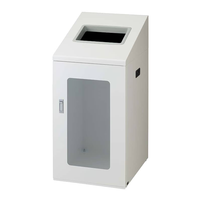 山崎産業 リサイクルボックス 屋内用 NTIS-90 120L W-1 角穴投入口 ホワイト YW-513L-ID 1台（ご注文単位1台）【直送品】