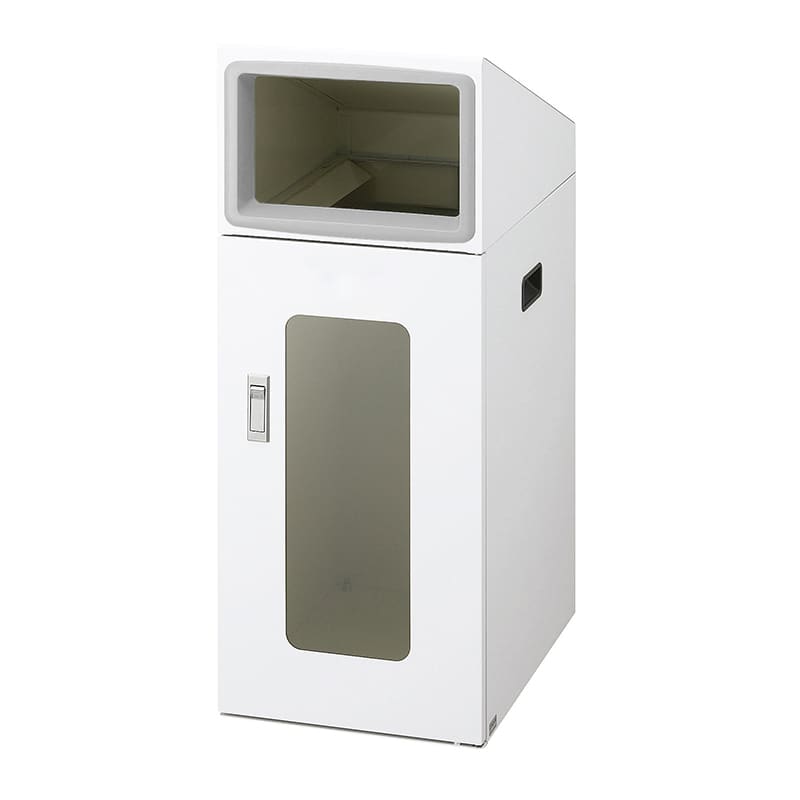山崎産業 リサイクルボックス 屋外用 NTOS-50 70L W-1 角穴投入口 ホワイト YW-525L-ID 1台（ご注文単位1台）【直送品】
