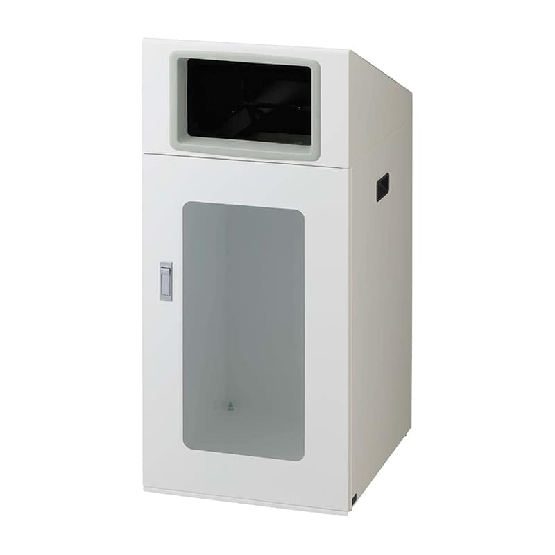 山崎産業 リサイクルボックス 屋外用 NTOS-90 120L W-1 角穴投入口 ホワイト YW-529L-ID 1台（ご注文単位1台）【直送品】