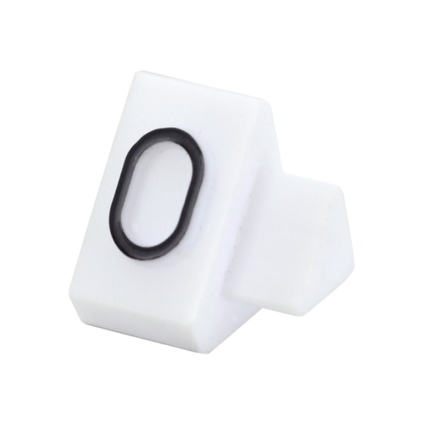友屋 ニュープライスキューブ 補充用単品 M用 白/黒文字 「0」 20粒 07106BK0 1袋(ご注文単位2袋)【直送品】