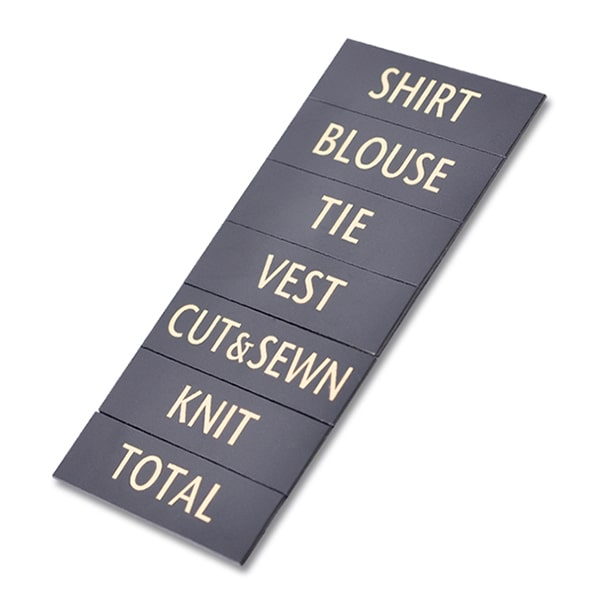 友屋 トータルプライス マグネット英字品名シート 黒地ゴールド文字 シートB 31269GLD 1個(ご注文単位5個)【直送品】