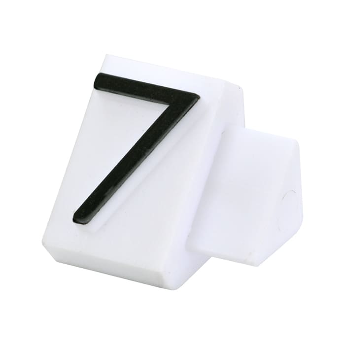 友屋 ニュープライスキューブ 補充用単品 L用 白/黒文字 「7」 20粒 07105BK7 1袋(ご注文単位2袋)【直送品】