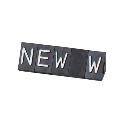 友屋 ニュープライスキューブ 補充用単品 S用 黒/白文字 NEW 5セット 07107WHN 1パック(ご注文単位2パック)【直送品】