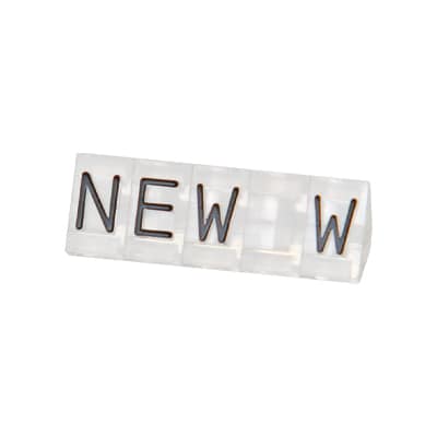友屋 ニュープライスキューブ 補充用単品 S用 透/黒文字 NEW 5セット 07107CLN 1パック(ご注文単位2パック)【直送品】