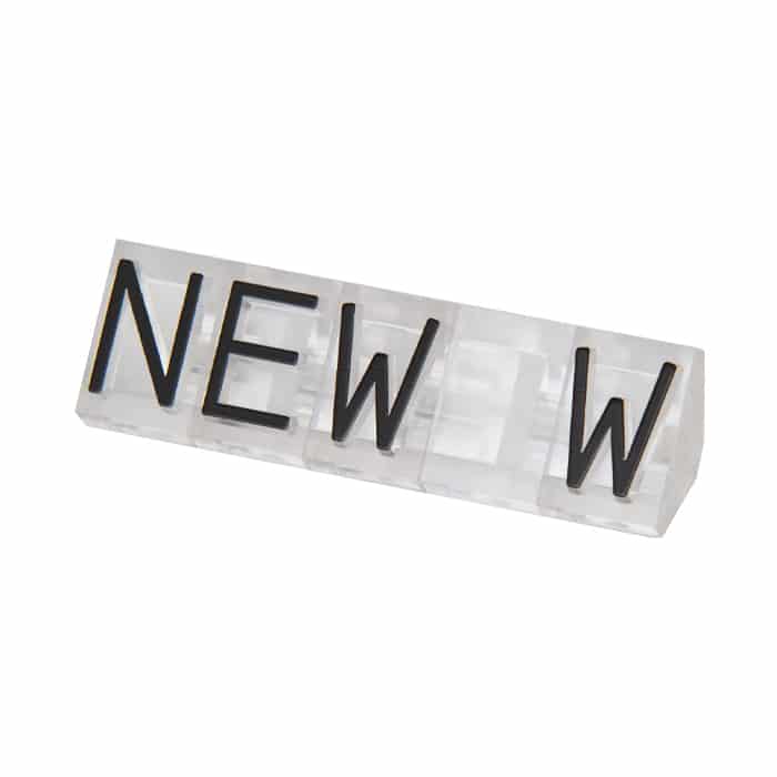 友屋 ニュープライスキューブ 補充用単品 L用 透明/黒文字 NEW 5セット 07105CLN 1パック(ご注文単位2パック)【直送品】