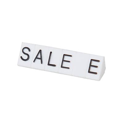友屋 ニュープライスキューブ 補充用単品 S用 白/黒文字 SALE 5セット 07107BKS 1パック(ご注文単位2パック)【直送品】