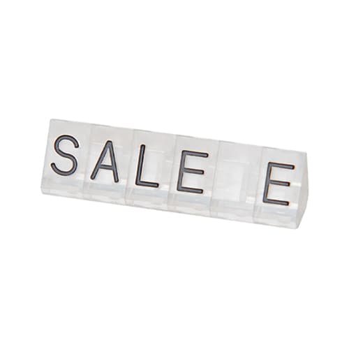友屋 ニュープライスキューブ 補充用単品 M用 透/黒文字 SALE 5セット 07106CLS 1パック(ご注文単位2パック)【直送品】