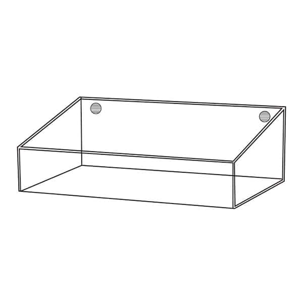 友屋 サンプルケーススタンド ワイド用アクリルケース 56997-1A 1台(ご注文単位1台)【直送品】