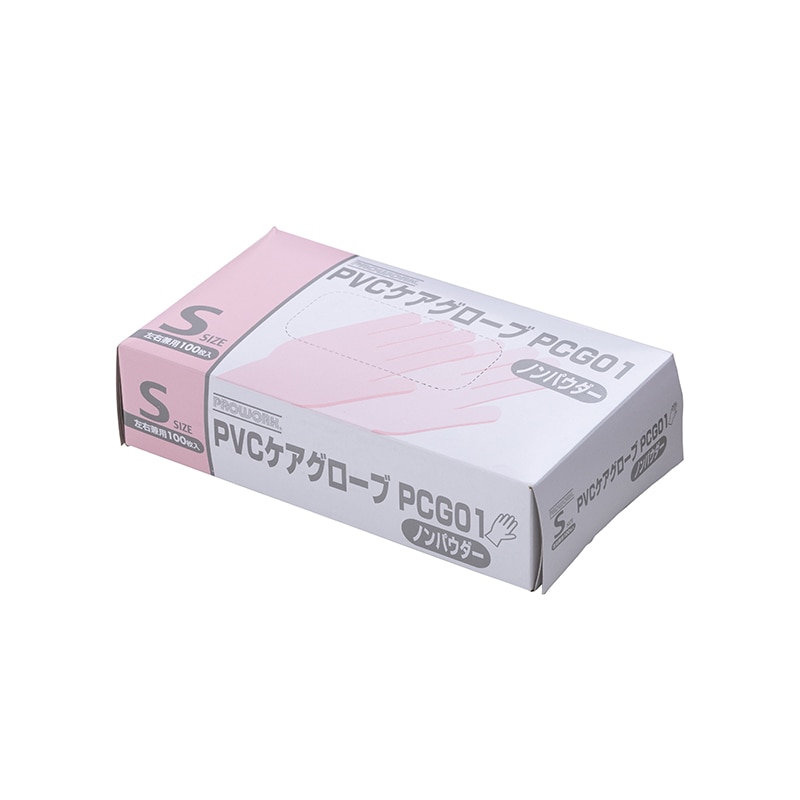 中部物産貿易 PVCケアグローブ S PCG-01 100枚/箱（ご注文単位10箱）【直送品】