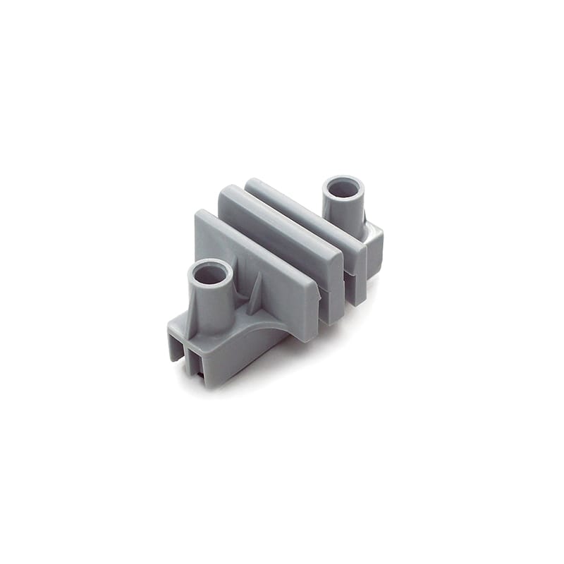 テラモト エコブロックスノコ用　サイドジョイント 灰 MR0956205 1個（ご注文単位4個）【直送品】