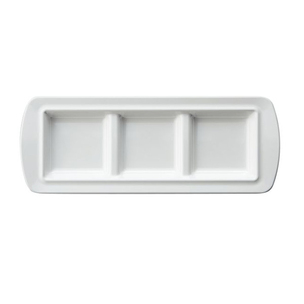 台和 メラミン食器　パズル　サンプレート 白 CH-3-W 1枚（ご注文単位1枚）【直送品】