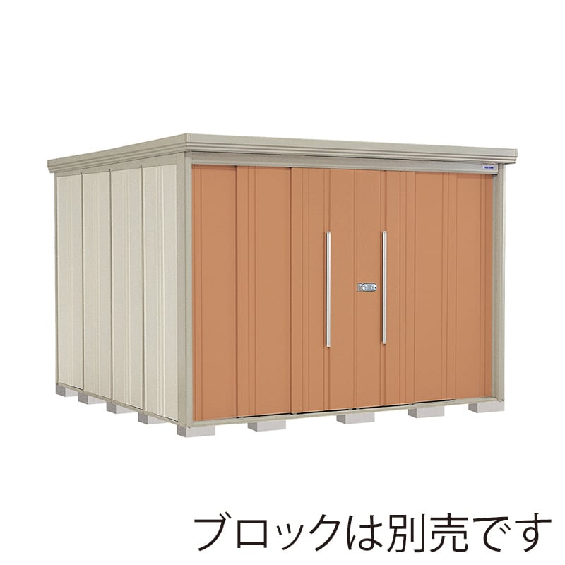田窪工業所 中・大型物置 Mr.ストックマン ダンディ 多雪型 結露減少屋根 側面棚 ND-SZ2929YT トロピカルオレンジ 1台（ご注文単位1台）【直送品】