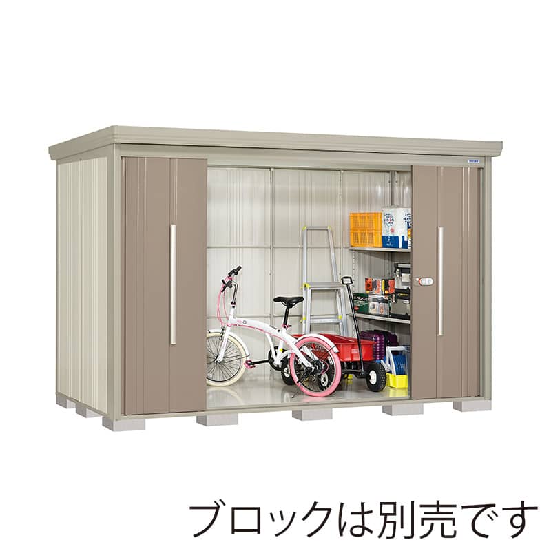 田窪工業所 中・大型物置 Mr.ストックマン ダンディ 一般型 結露減少屋根 側面棚 ND-Z3215YB カーボンブラウン 1台（ご注文単位1台）【直送品】