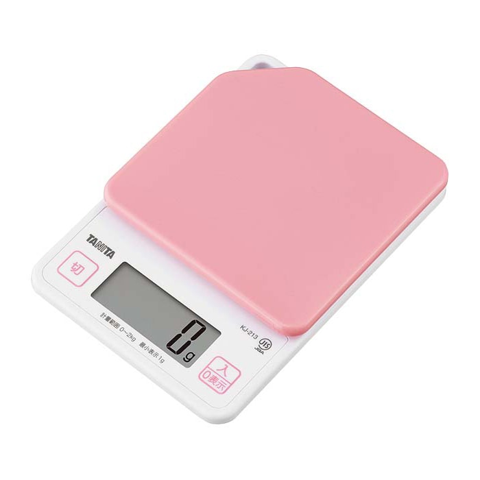 タニタ　デジタルクッキングスケール　2kg KJ-213　PK　ストロベリーピンク  1個（ご注文単位1個）【直送品】