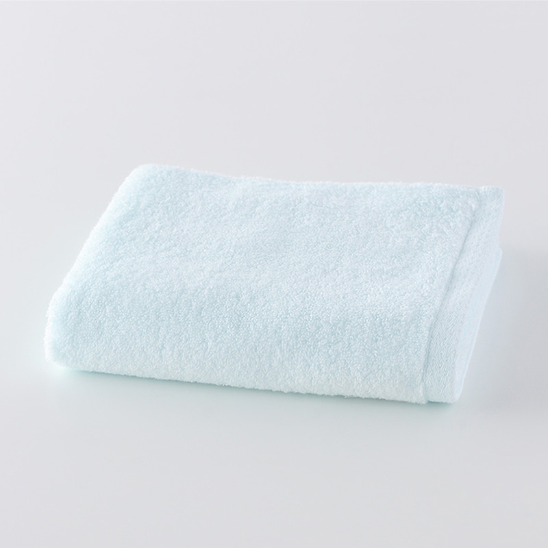 UCHINO ふわふわカラー フェイスタオル ブルー 8810F831B1 1枚(ご注文単位10枚)【直送品】