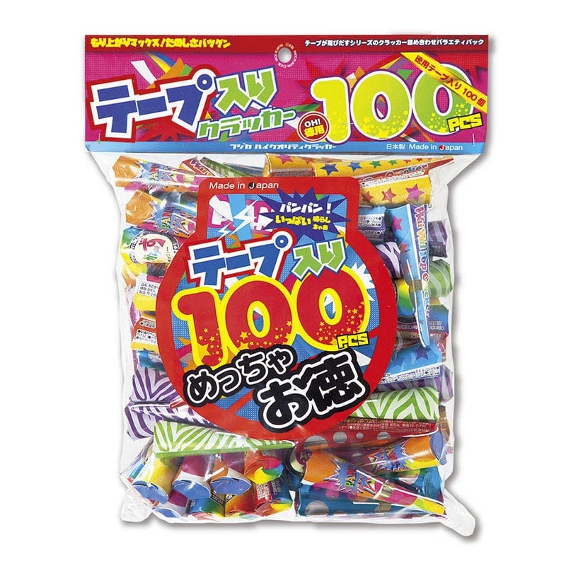 フジカ テープ入りクラッカー 100個入 PST-TP100　1個（ご注文単位1個）【直送品】