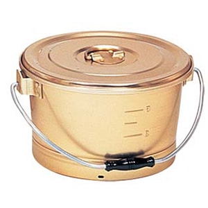 しゅう酸アルマイト　丸型一重　食缶 12L　214G  1個（ご注文単位1個）【直送品】