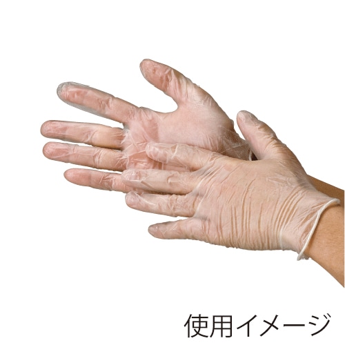 川西工業 ビニール極薄手袋　粉なし Sサイズ　100枚 2026　クリア 1箱（ご注文単位20箱）【直送品】