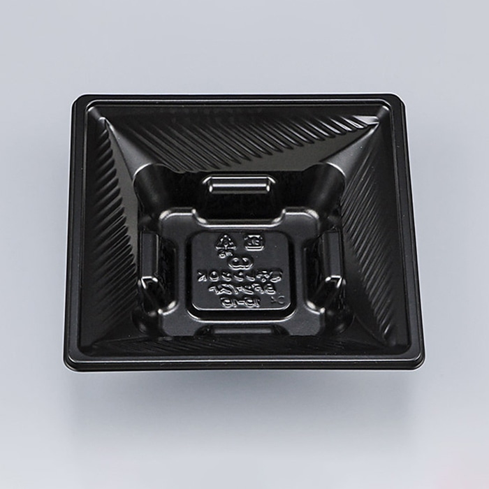 シーピー化成 弁当容器　BFツイスト　本体 15-15 黒 50枚/袋（ご注文単位24袋）【直送品】