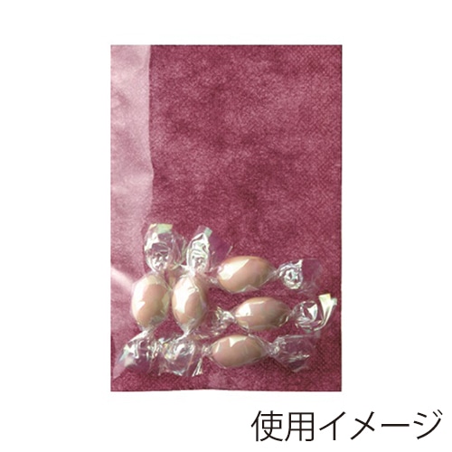 エーワン 不織布平袋 ソフトバッグクリア S1 ボルドー LS0141AC00 100枚/束（ご注文単位1束）【直送品】