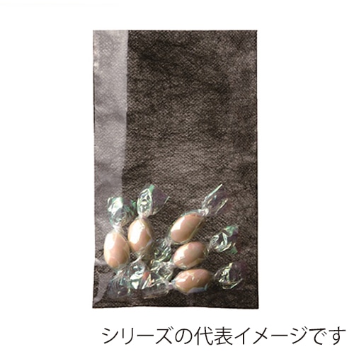 エーワン 不織布平袋 ソフトバッグクリア S2 黒 LS0142AR00 100枚/束（ご注文単位1束）【直送品】